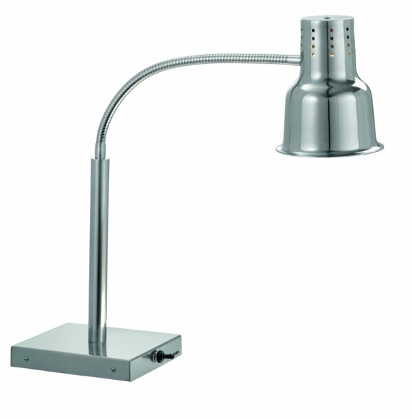 Bartscher Wärmelampe Wärmebrücke Silber mit E27 Philips Birne IR250 NEU – Bild 6