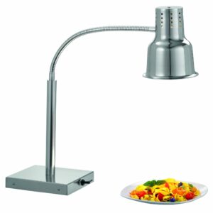 Bartscher Wärmelampe Wärmebrücke Silber mit E27 Philips Birne IR250 NEU