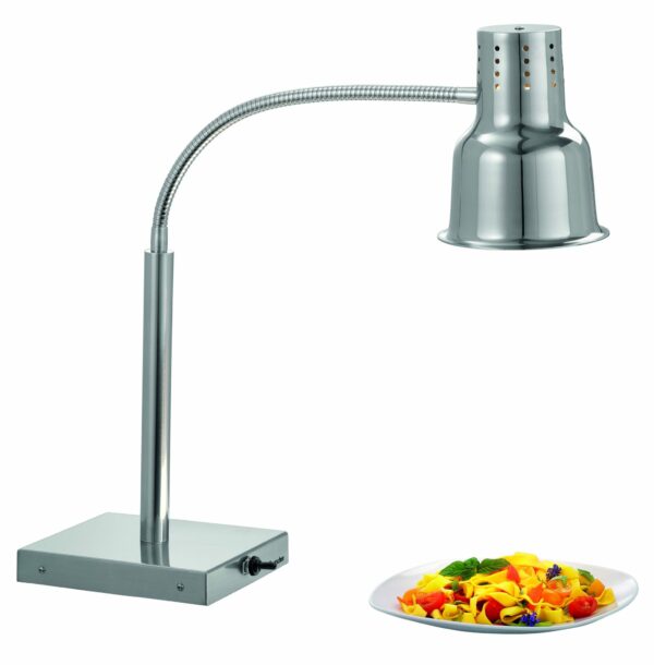 Bartscher Wärmelampe Wärmebrücke Silber mit E27 Philips Birne IR250 NEU
