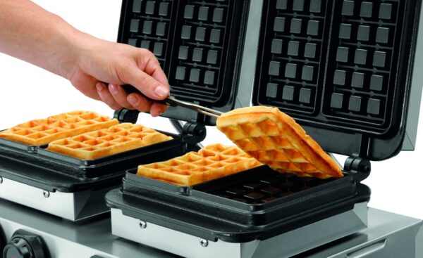 Bartscher Doppel-Waffeleisen Digital aus Edelstahl 2x 230V 4,4 kW NEU – Bild 5