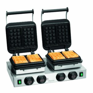 Bartscher Doppel-Waffeleisen Digital aus Edelstahl 2x 230V 4,4 kW NEU