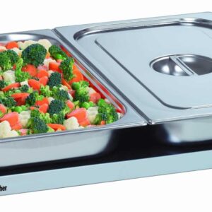 Bartscher Warmhalteplatte Speisewärmer 2/1 GN-Behälter NEU