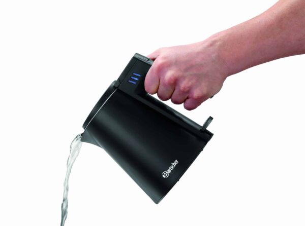 Bartscher Wasserkocher aus Edelstahl 600ml 800W Schwarz-Matt NEU – Bild 3