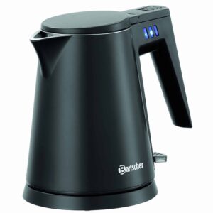 Bartscher Wasserkocher aus Edelstahl 600ml 800W Schwarz-Matt NEU