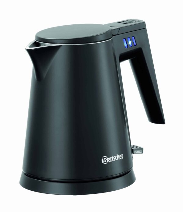 Bartscher Wasserkocher aus Edelstahl 600ml 800W Schwarz-Matt NEU