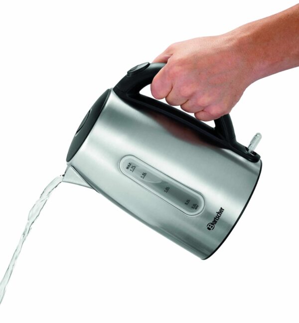 Bartscher Wasserkocher Edelstahl 1,7 Liter 2200W Silber NEU – Bild 5