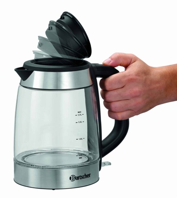 Bartscher Wasserkocher Edelstahl 1,7 Liter 2200W LED Beleuchtung NEU – Bild 8