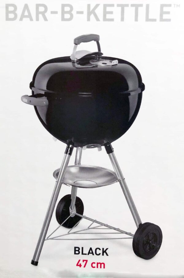 Weber Holzkohle-Grill Kugel-Grill BBQ Premium Schwarz Ø 47 cm NEU