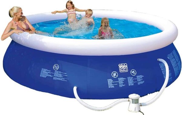 Wehncke Jumbo-Pool QUICK UP POOL inkl. Pumpe Ø 360 x 76 cm NEU – Bild 2