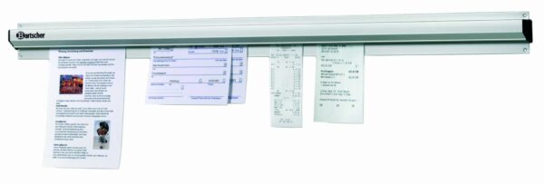 Bartscher Aluminium Zettelhalter 610 mm 61 cm Silber NEU