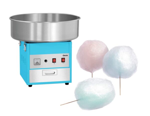 Bartscher Zuckerwattemaschine aus Edelstahl Lackert Blau NEU