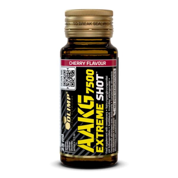 18x Olimp L-Arginin 7500mg Booster Shot Display 18x 25 ml = 450ml Cherry Flavor – Bild 6