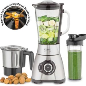 Caso Smoothie Stand-Mixer Barmixer Kaffeemühle Eis-Crusher 1,75 Liter NEU