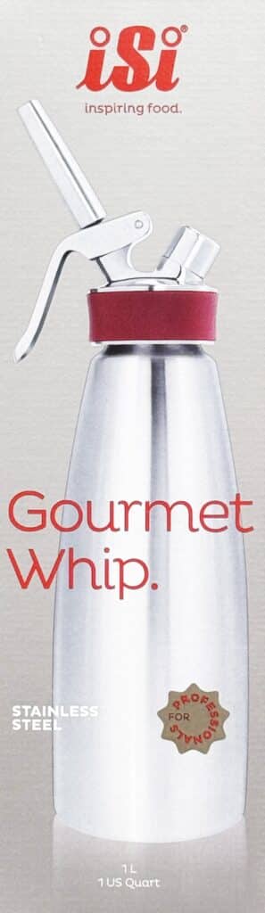 iSi Sahnespender Sahnegerät Gourmet Whip 500 ml 0,5 Liter Silber NEU