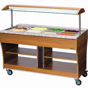 Bartscher Buffetwagen, warm, 4x 1/1GN