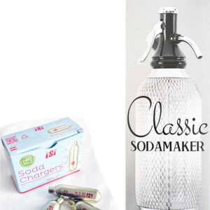 isi Soda Maker Classic 1 Liter Flasche + 10x Soda Kapseln NEU