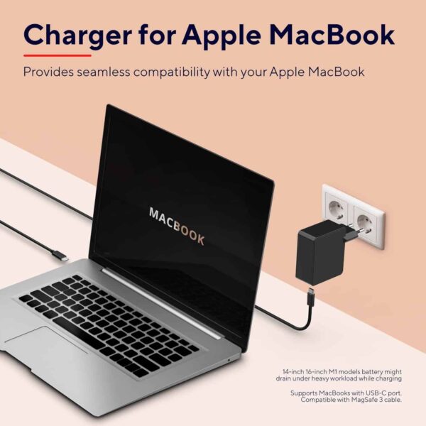 USB-C Ladegerät Netzteil für Apple MacBook Pro Air Laptop 61W 100–240V – Bild 3
