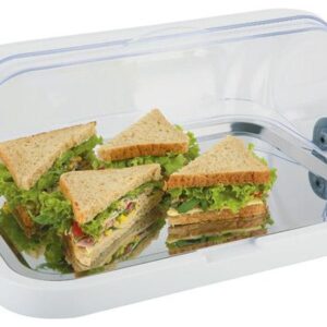 APS Buffetvitrine Rolltop-Präsenter Hotel Buffet gekühlt mit Akkus Weiss NEU