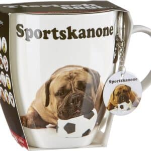 Ritzenhoff Hunde-Tasse Kaffee-Becher Tee-Tasse Jumbo-Becher Ball Weiss