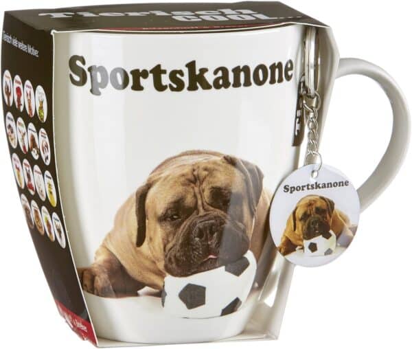 Ritzenhoff Hunde-Tasse Kaffee-Becher Tee-Tasse Jumbo-Becher Ball Weiss