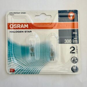 20x OSRAM G4 Halogen Stiftsockel-Birne Lampe dimmbar 12V 20W 2800K Warm-Weiss
