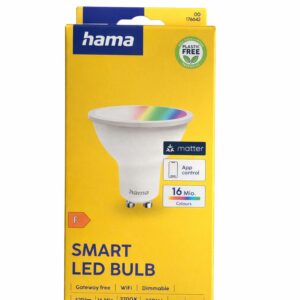 Hama LED-Birne Smart Lampe GU10 Matter WLAN RGBW App Alexa Siri dimmbar NEU