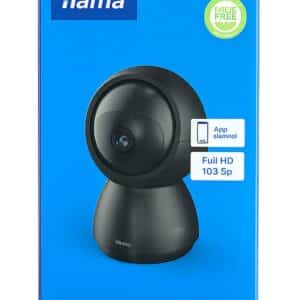 Hama Smart Home Überwachungs-Kamera Full-HD Nachtsicht 355° schwenkbar neigbar