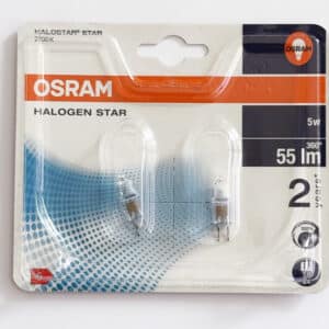 11x OSRAM G4 Halogen Stiftsockel-Birne Lampe dimmbar 12V 5 W Warm-Weiss NEU