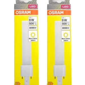 2x OSRAM DULUX LED-Stabform Lampe G23 Birne 220V 4 = 9W 3000K Warm-Weiss